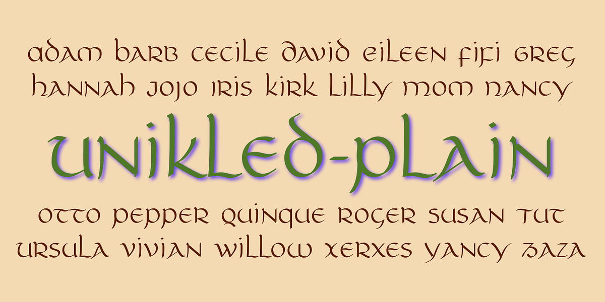 Unikled, a Font by Ingrimayne Type (Photo 3 of 7)
