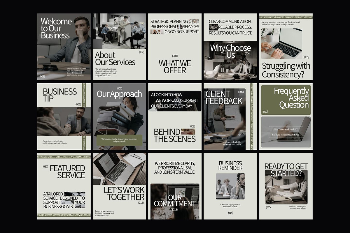 Service Business Social Media Kit, a Social Media Template by ShowUp! Studio (Photo 7 of 7)