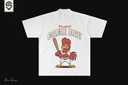 Baseball Game Day – Funny Rooster, a Sport Illustration by shaondesigns (Thumbnail 2 of 4)