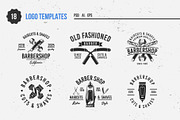 Barbershop logo set, a Branding & Logo Template by DenysHolovatiuk (Thumbnail 3 of 10)
