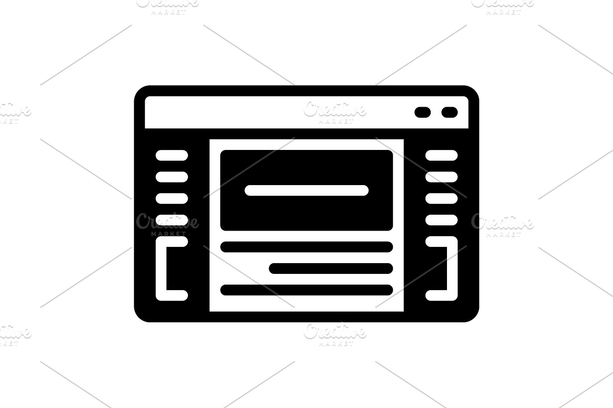 Interfaces application solid icon, a Solid Icon by Creative priyanka