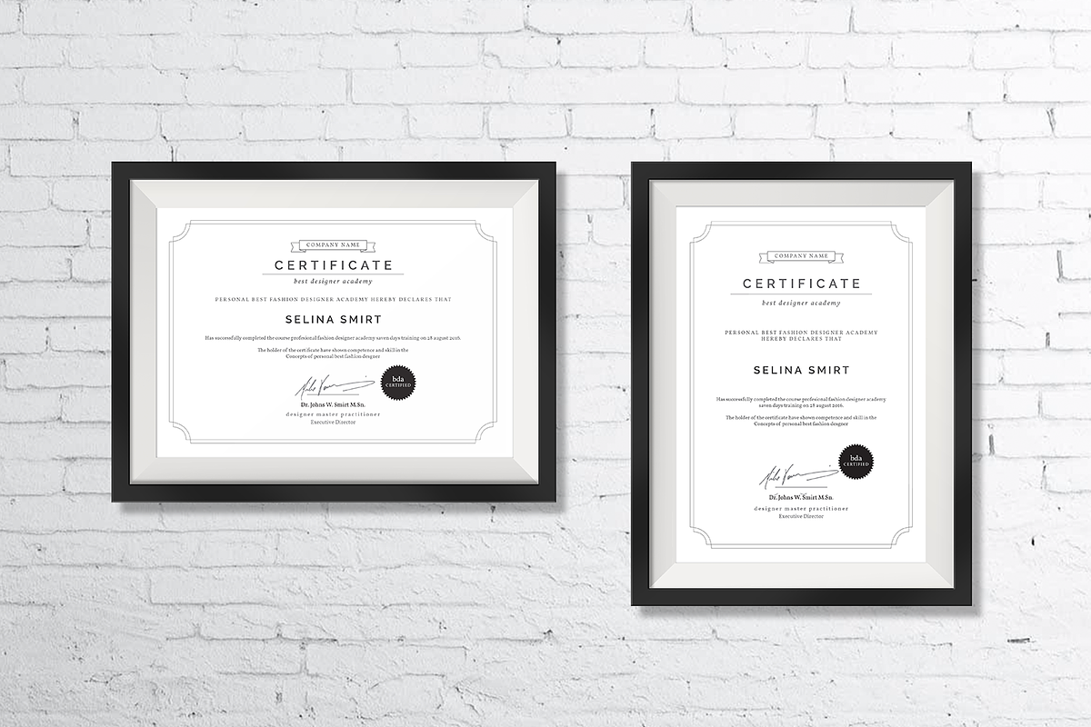 Clean Certificates, a Stationery Template by BOXKAYU (Photo 6 of 6)