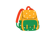 Cute School Backpack Vector Set, an Education Illustration by Annie Birdie (Thumbnail 5 of 7)