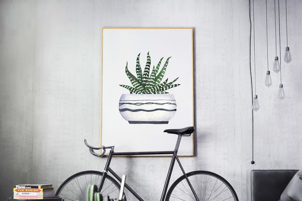 Cactus collection, an Illustration by Watercolor & sketches (Photo 7 of 7)