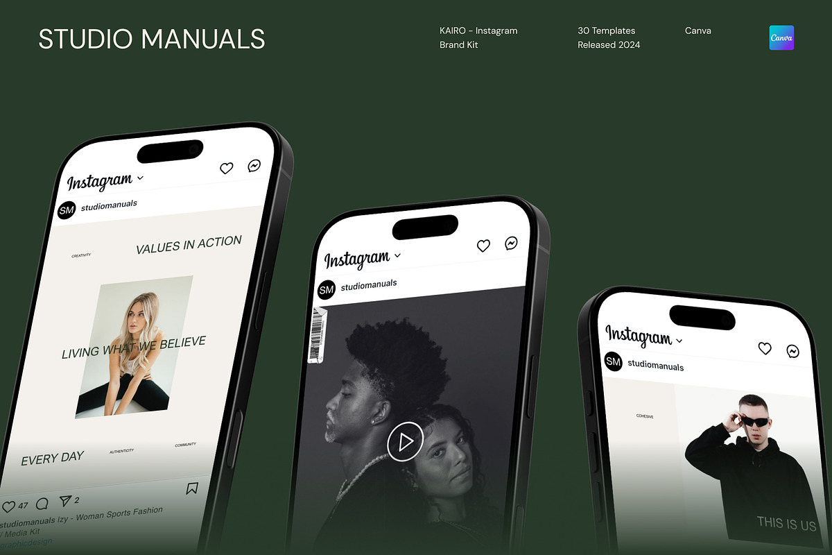 KAIRO - Instagram Brand Kit, a Social Media Template by Studio Manuals (Photo 6 of 8)