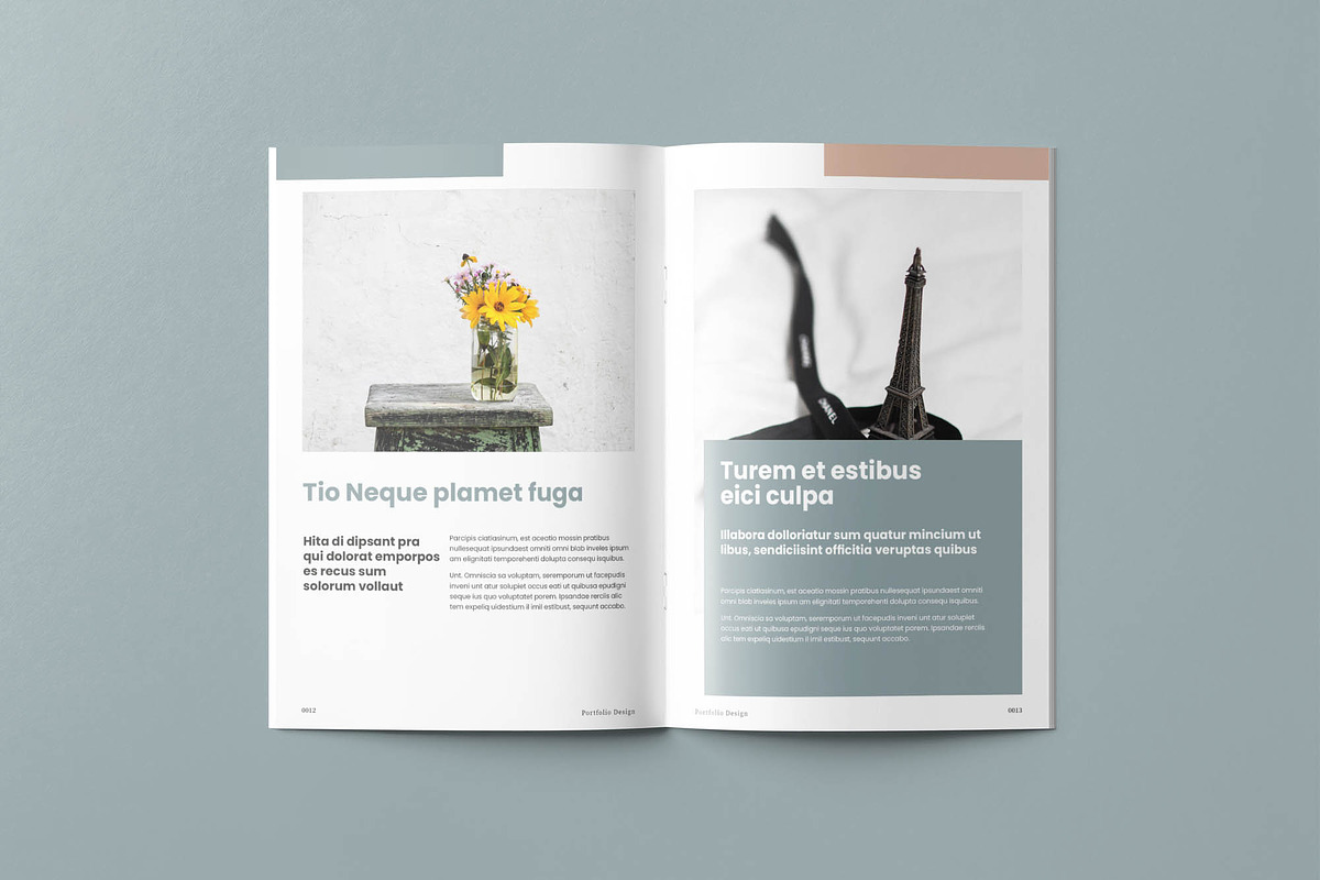 Designer's Portfolio Layout Design | Creative Market