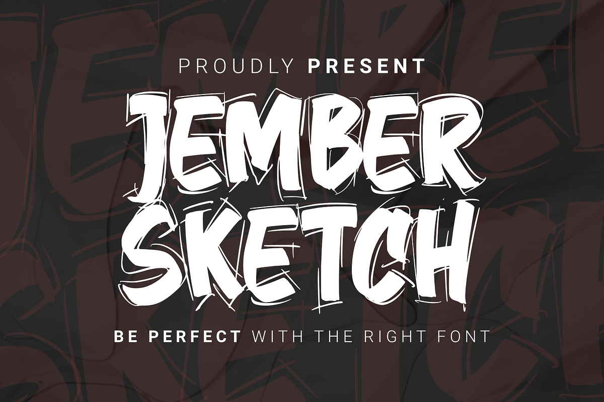 Jember Sketch, a Font by Dumadistyle (Photo 1 of 8)