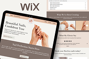 Nail Salon Wix Studio Website, a Wix Template by Kitteeh (Thumbnail 1 of 9)