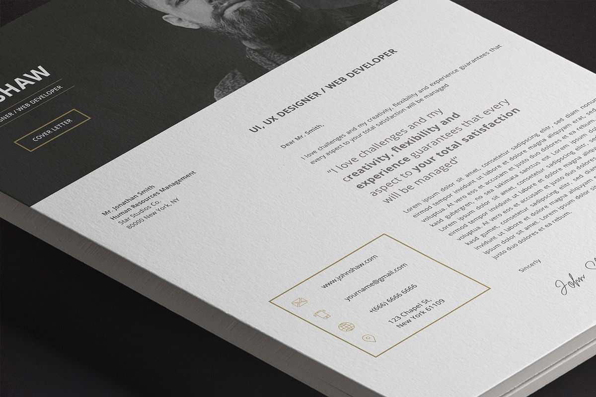 Gemini Resume Template, a Resume Template by Nina Shaw (Photo 8 of 9)