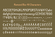Remond Blur, a Sans Serif Font by Craft Supply Co. (Thumbnail 8 of 8)