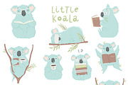 Koala - Book lover, an Animal Illustration by Artnis (Thumbnail 3 of 6)