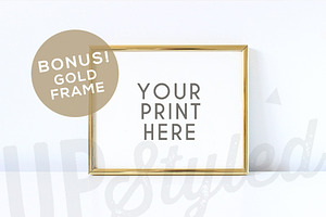 White And Gold Photo Frame F176