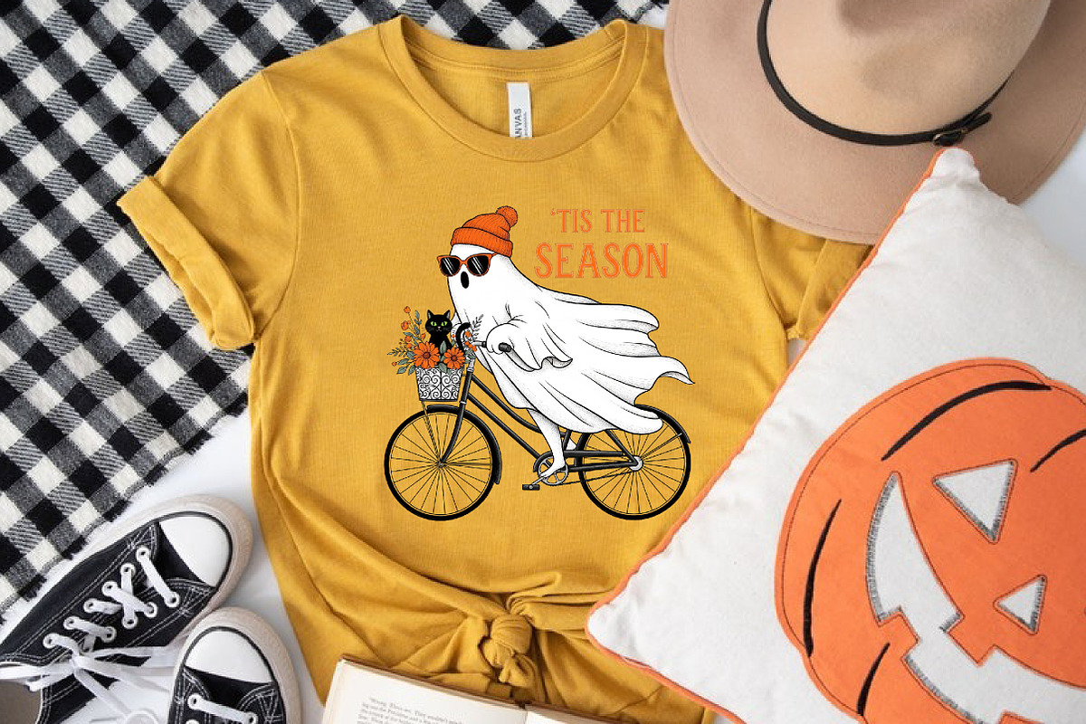 Cute Halloween Ghost Shirt Png, Fall, an Illustration by Libby Wishes (Photo 5 of 6)