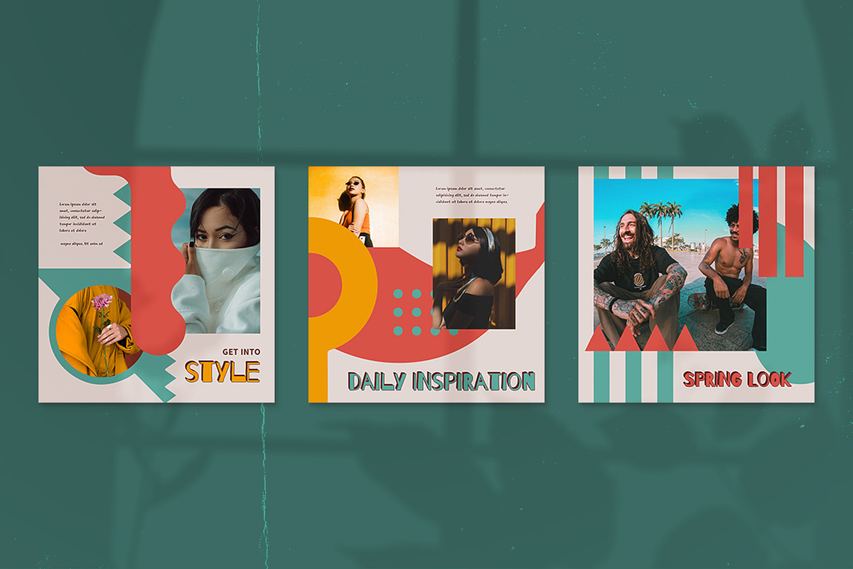 Geomei 90' Instagram Templates, a Social Media Template by Azruca (Photo 8 of 9)