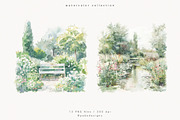 Monet's Garden, a Decorative Illustration by PeDe Designs (Thumbnail 7 of 13)