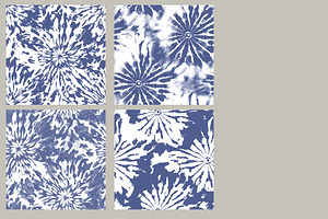 Blue Ink Tie Dye Patterns