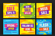 Social Media Sale Post Layouts, a Templates & Theme by studiogstock (Thumbnail 1 of 4)