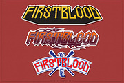 FIRSTBLOOD, a Blackletter Font by GOLDLAKE GRAPHIC (Thumbnail 5 of 5)