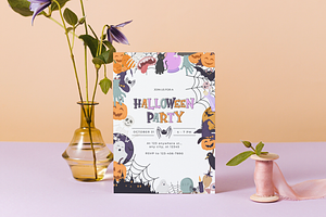 Kids Halloween party invitation, an Invitation Template by ForeverPrint