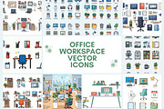 26 Vector Office Workspace Icon, a Background Graphic by adenpinkstore (Thumbnail 1 of 10)