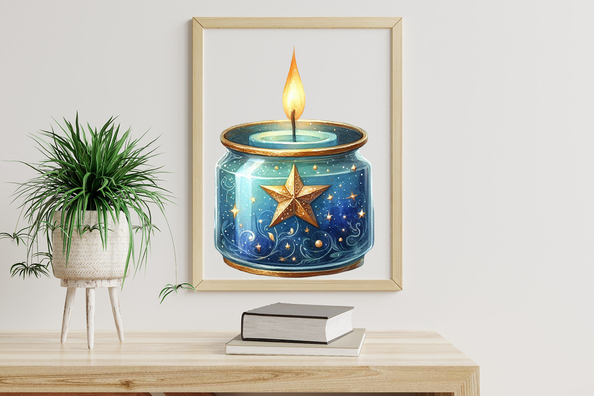 Watercolor Winter Stars Clipart, an Illustration by Libby Wishes (Photo 6 of 6)