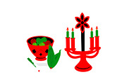 Kwanzaa Candle Holder Vector Set, an Object Graphic by Designs_River (Thumbnail 11 of 16)