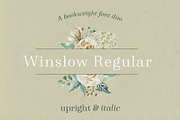 Winslow Book Regular, a Serif Font by Kimmy Design (Thumbnail 1 of 9)