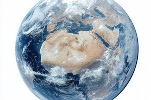 Earth view from space showing Africa, a Food & Drink Photo by Pixeness Studio