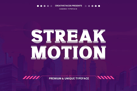 Streak Motion Font