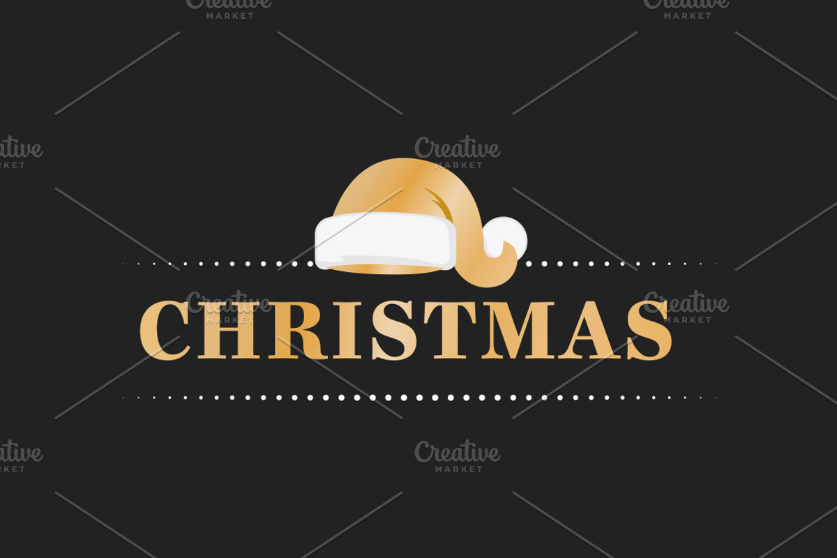 Holiday Christmas Vector Text Set, an Object Graphic by LineByLine (Photo 2 of 4)