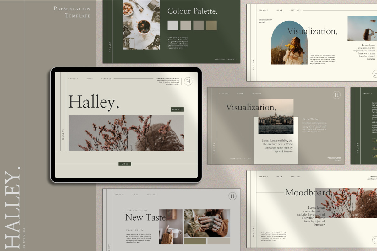 Halley - Keynote Template, a Presentation Template by Secret Visual (Photo 1 of 9)