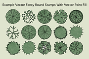 Landscape Design Stamps for Affinity, a Brush Add-On by The Botanical Planet (Thumbnail 5 of 6)
