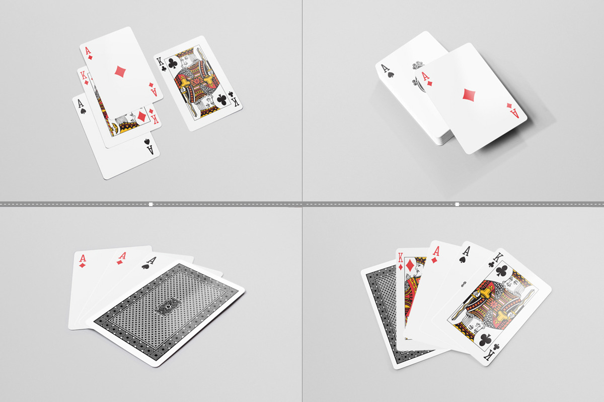 Playing Cards Mock-Ups, a Print Template by resumetemplathttps://d3es (Photo 2 of 14)