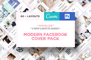 Modern Facebook Cover Pack - Canva