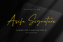 Asifa Signature - Handwritten Font