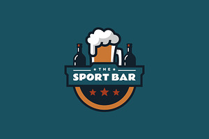 Sport Bar Simple Mascot Logo, a Branding & Logo Template by Artnivora.Std