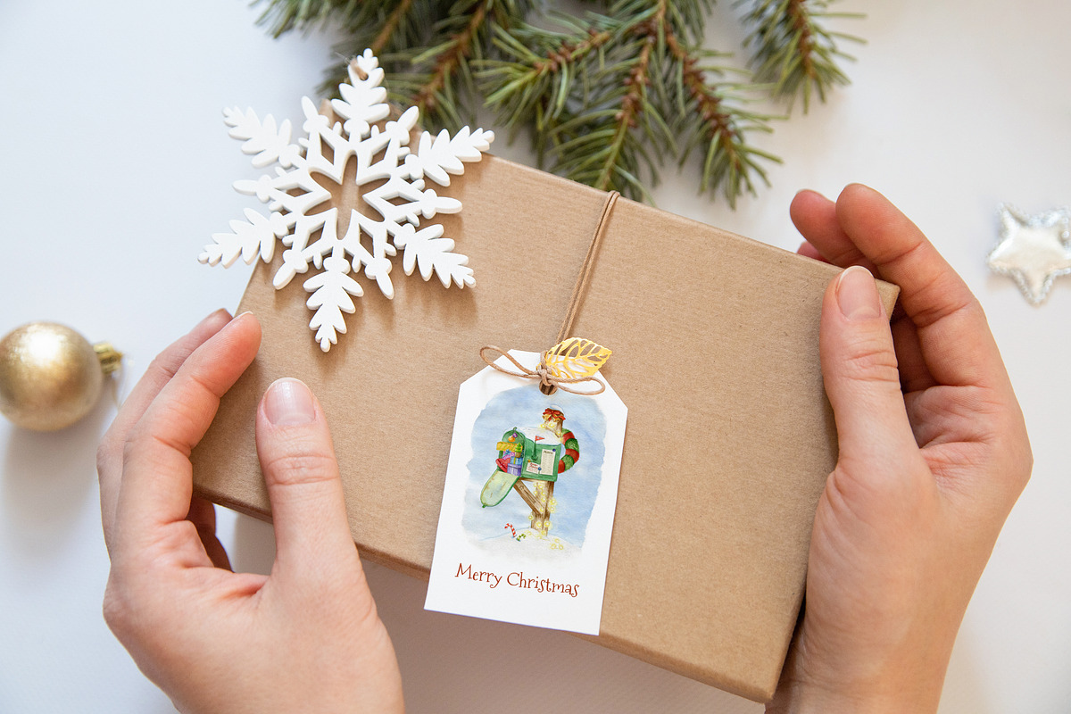 Gift Tag Mockup,Christmas Mockup, a Product Mockup by ILoveMockupDesign (Photo 9 of 10)