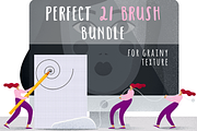 Perfect Brush Bundle For Photoshop, a Brush Add-On by purple_swarm (Thumbnail 1 of 6)