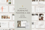 Hormone Masterclass Canva Premade, a Presentation Template by Naturopath Hub (Thumbnail 1 of 9)