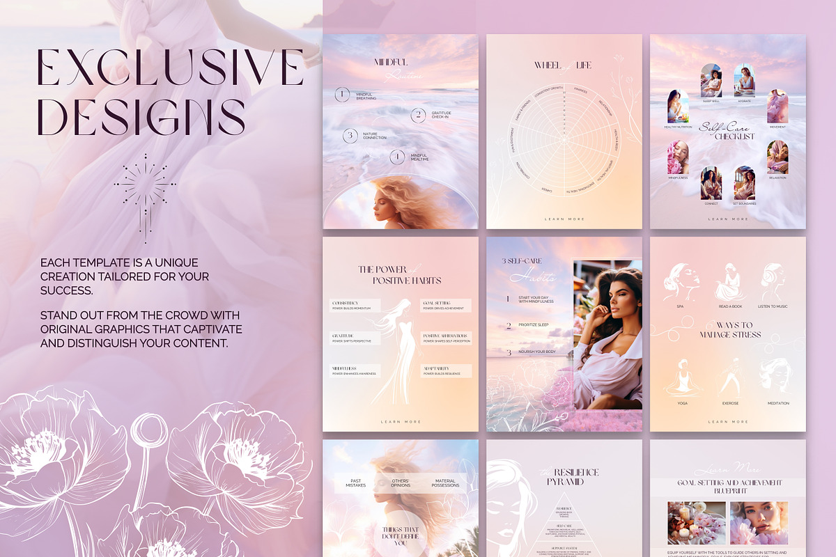 Instagram Post Template | Life Coach, a Social Media Template by Under My Cozy Roof (Photo 2 of 10)