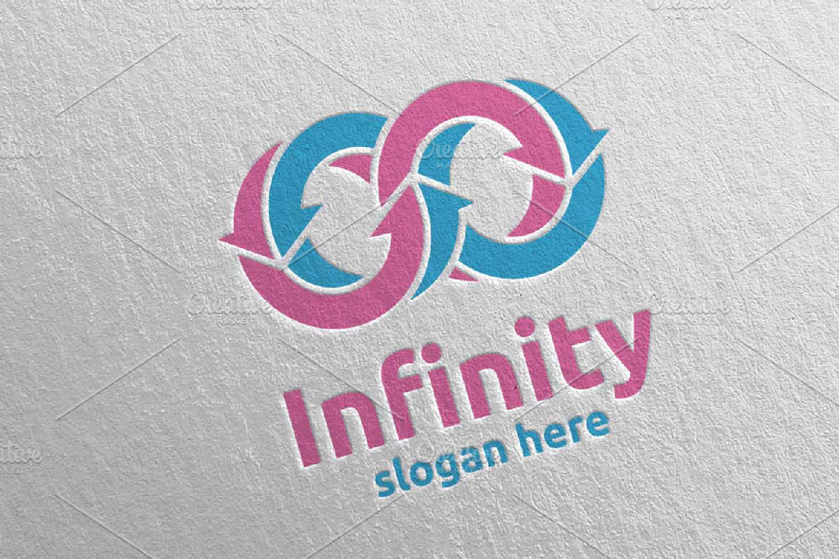 Infinity loop logo Design 15, a Branding & Logo Template by denayunebgt