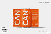 Metallic Can Mockup, a Cups & Container Mockup by Unerispace (Thumbnail 1 of 4)
