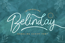 Belinday - Monoline Script Font