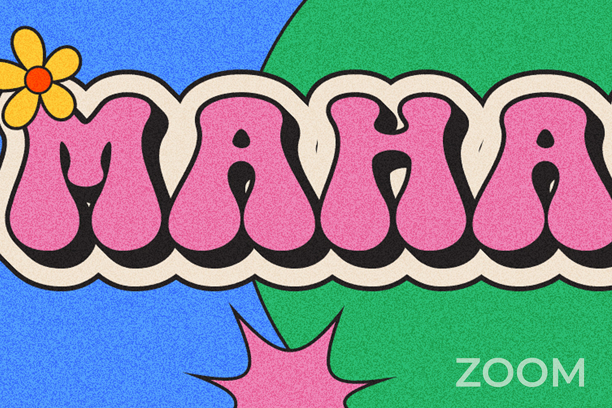 Groovy Text Effect Style, a Layer Style Add-On by Mockmenot (Photo 2 of 3)