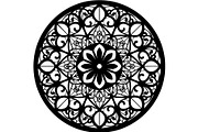 Black Floral Mandala Bundle, an Illustration by Designer_Momina (Thumbnail 9 of 20)