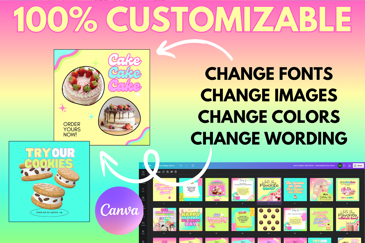 Oh So Sweet | Story Templates, a Social Media Template by Xo Digital Shop (Photo 3 of 4)