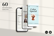 120 Hairstyle Instagram Template, a Social Media Template by Branding Victory STD (Thumbnail 4 of 10)