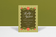 Floral Birthday Invitation, an Invitation Template by graphicook (Thumbnail 1 of 3)