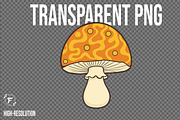 Groovy Mushrooms Clipart, an Object Illustration by Forhadx5 (Thumbnail 2 of 11)