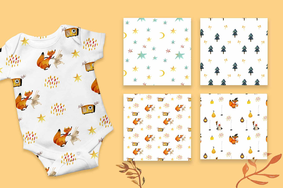 Watercolor fox rabbit autumn clipart, an Object Graphic by NataLyaroArt (Photo 10 of 14)